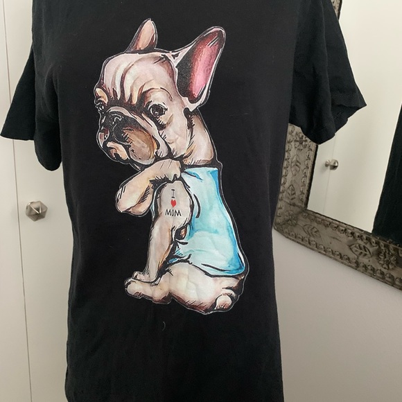 FRENCH BULLDOG TEE SHIRT SHORT SLEEVE SIZE LARGE - Picture 6 of 8